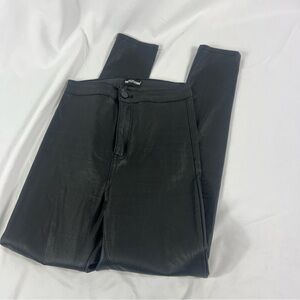 Black Faux Leather Leggings